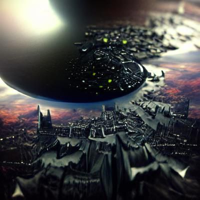 Dark Star Detailed Matte Painting
