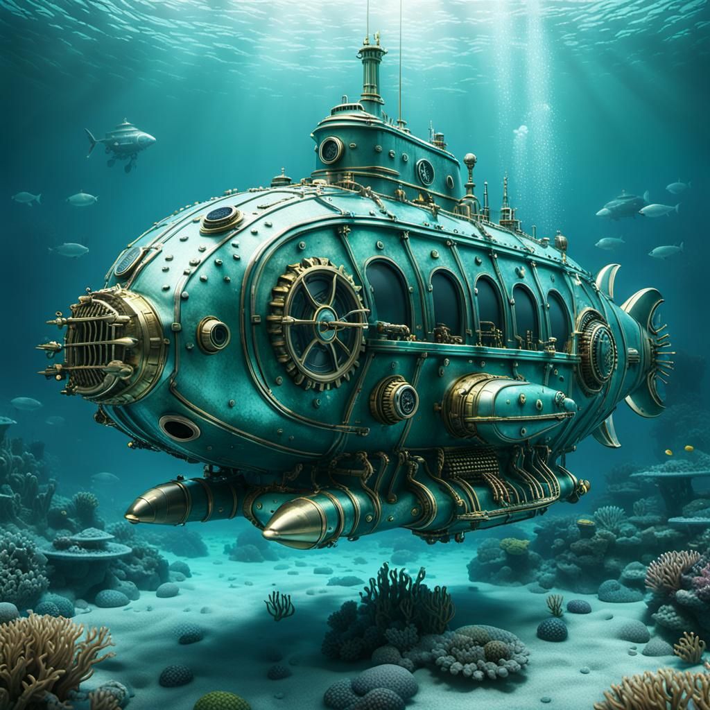 steampunk submarine