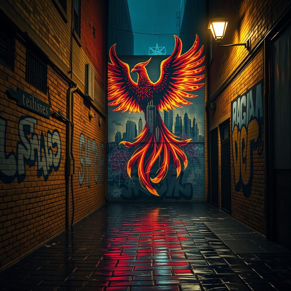 Ethereal Urban Oasis by Neon Lights