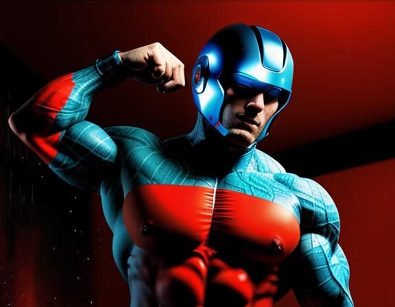 Colossal Superhuman Woman in Space Opera Style