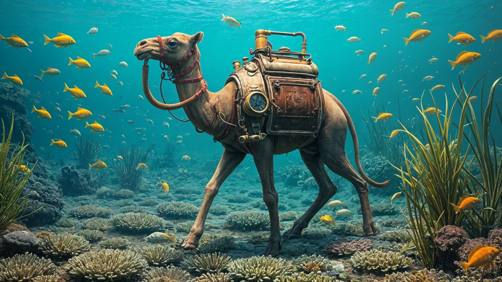Steampunk Camel's Undersea Adventure