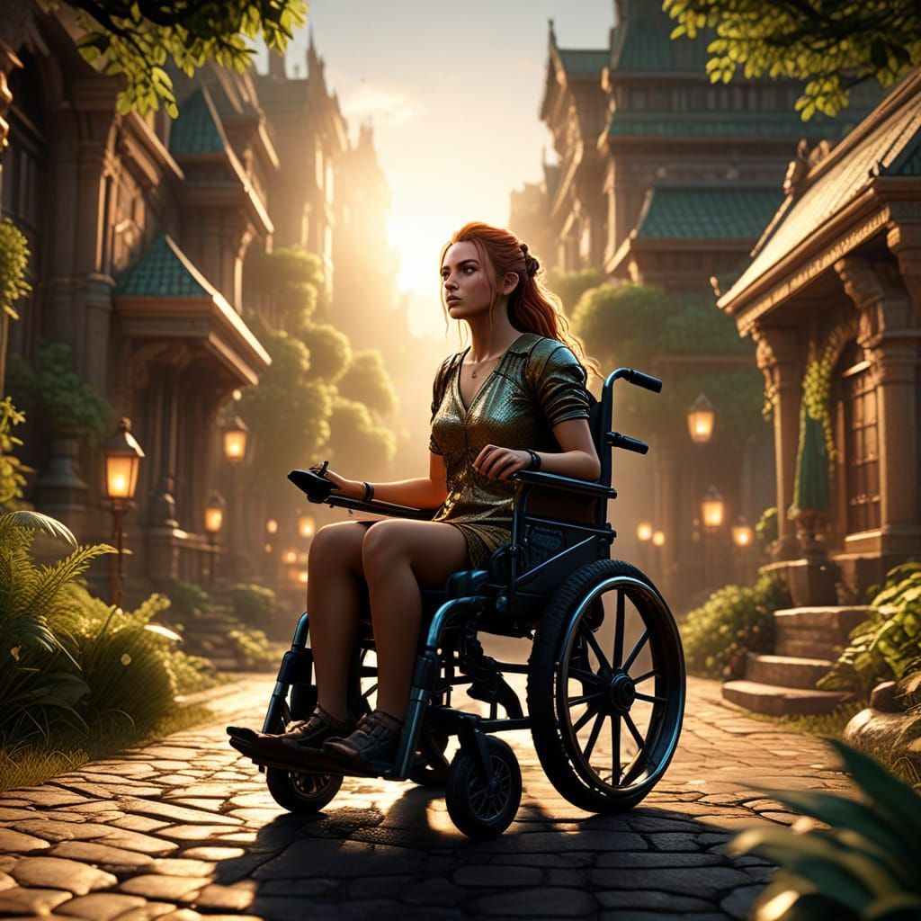 Ethereal Transformation in Luxurious Landscape