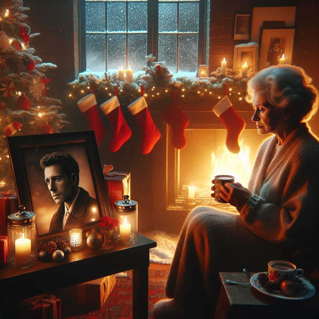 A Christmas Without Him: A Bittersweet Winter Scene
