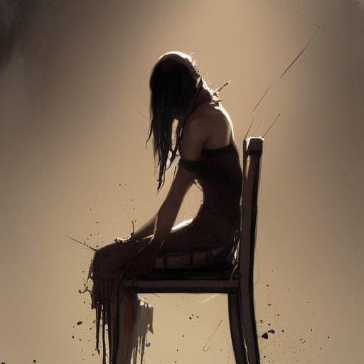 Woman Crafts Chair of Flesh and Bone