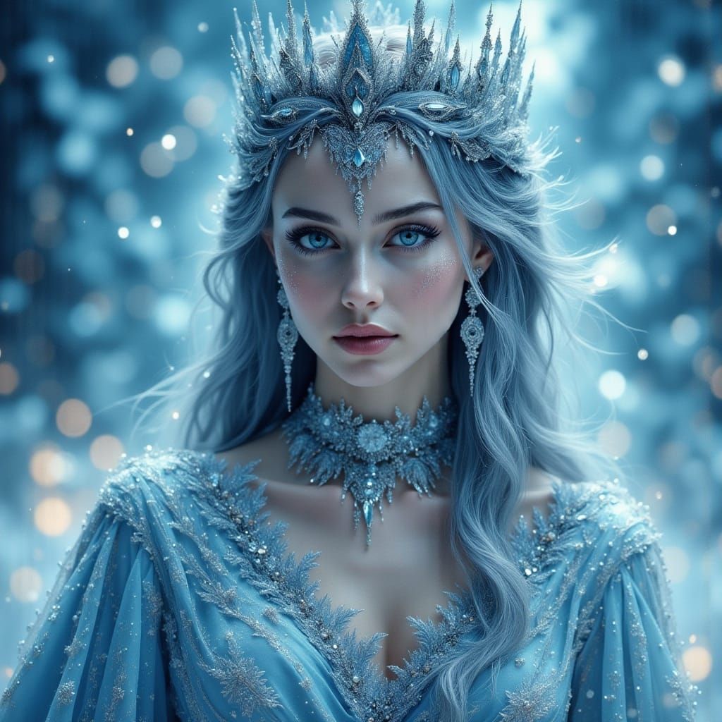 Regal Ice Queen in Frosty Kingdom