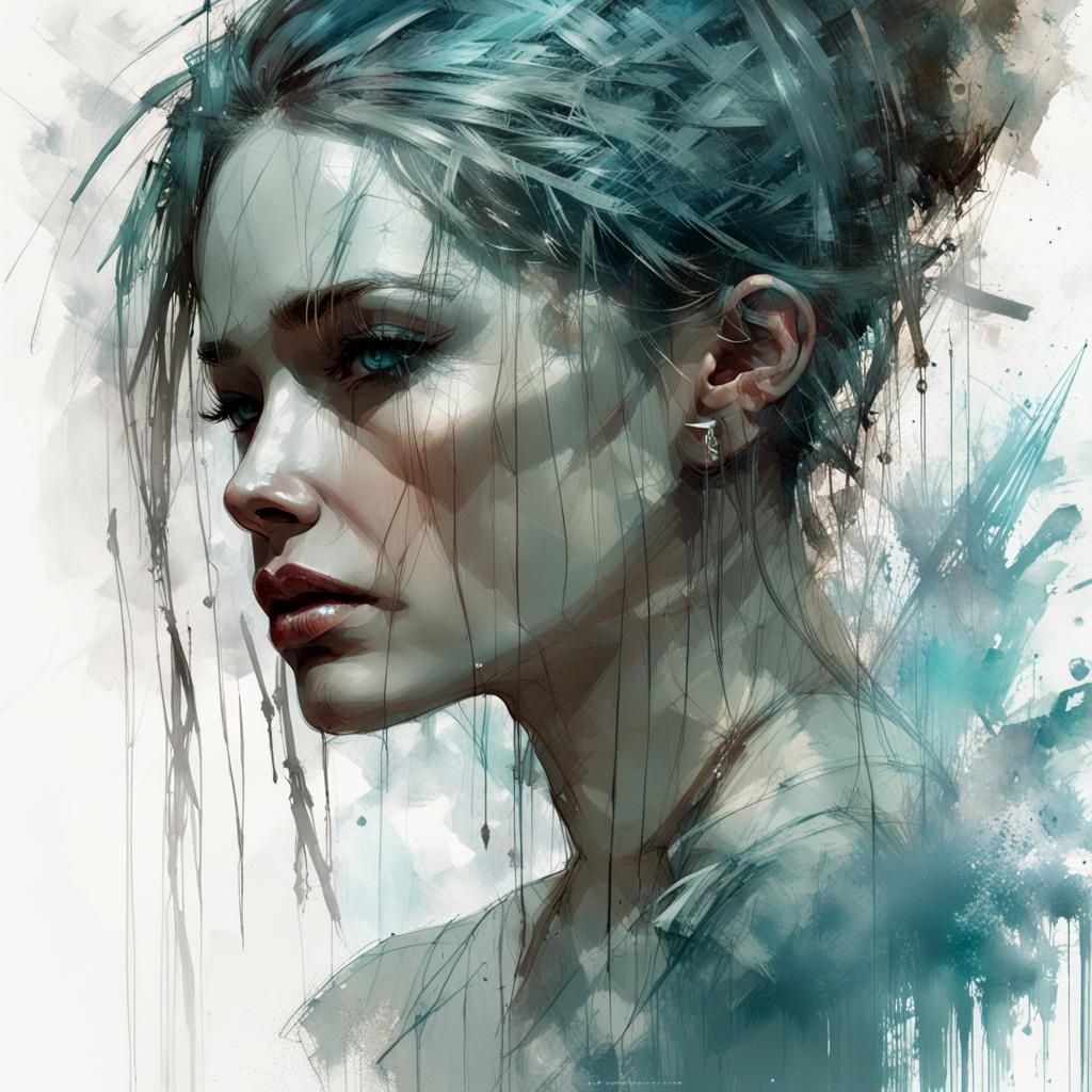 Crystalline Growth: Somber Beauty in Digital Art