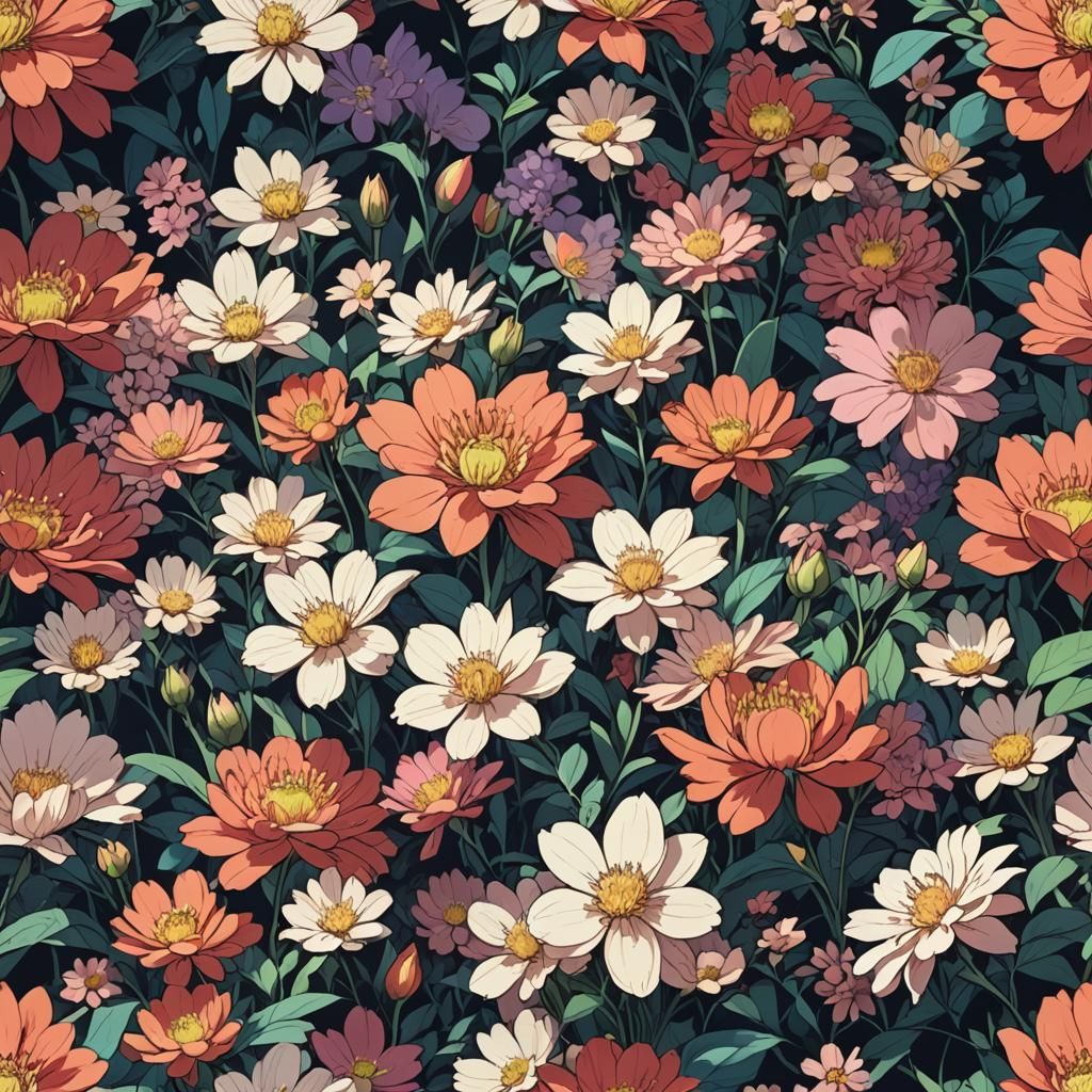 Flowers in Bloom: Manga Scan Anime Style