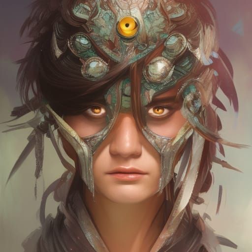 Hyperdetailed Portrait of a Beautiful Woman Warrior