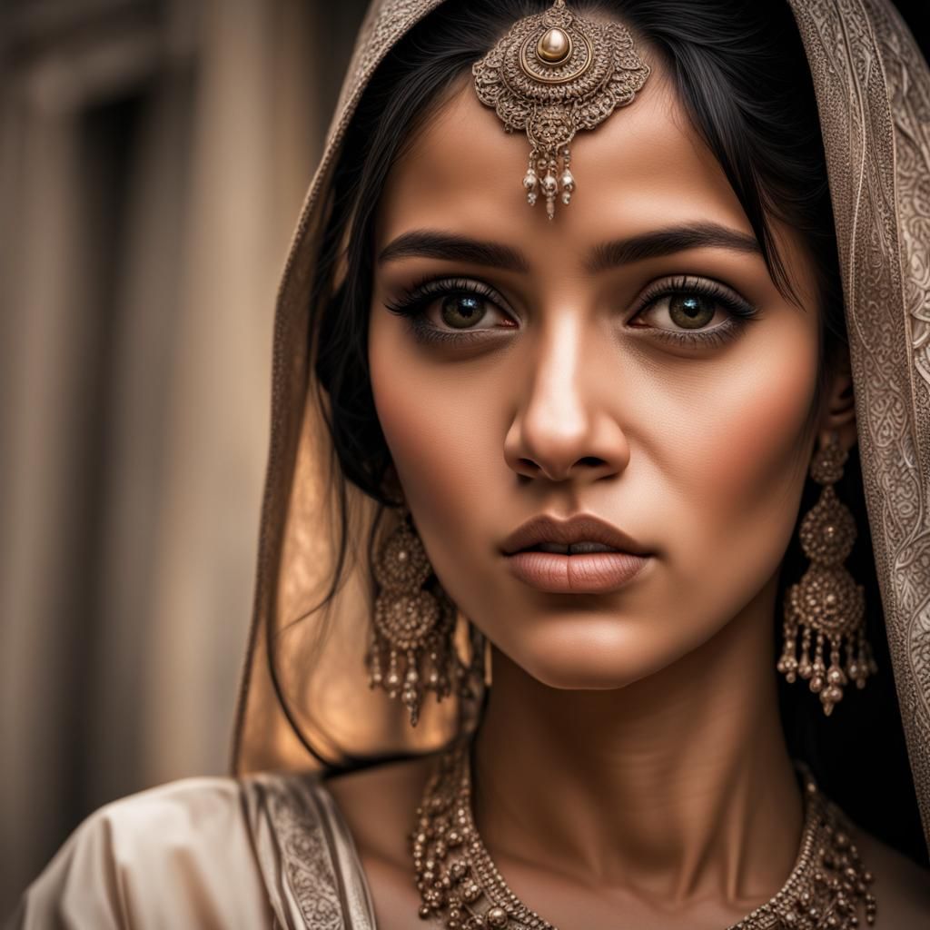 Hyperrealistic Portrait with Intricate Details in HDR