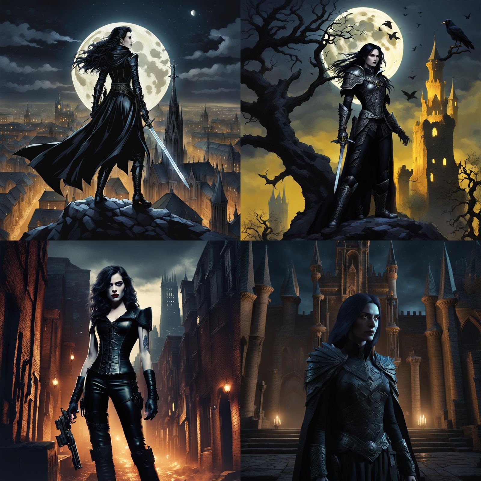 Selene Underworld: Dark Fantasy Concept Art