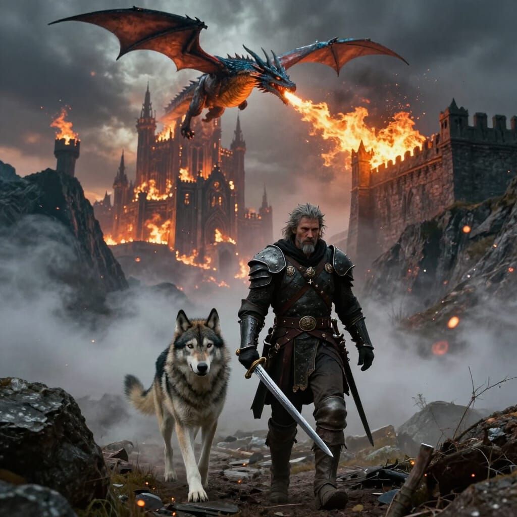 Rogue and Wolf on Smoky Mountain Pass