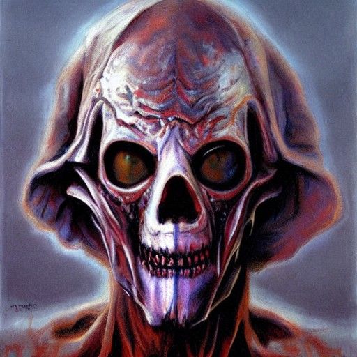 Ghoul in Oil Painting Style