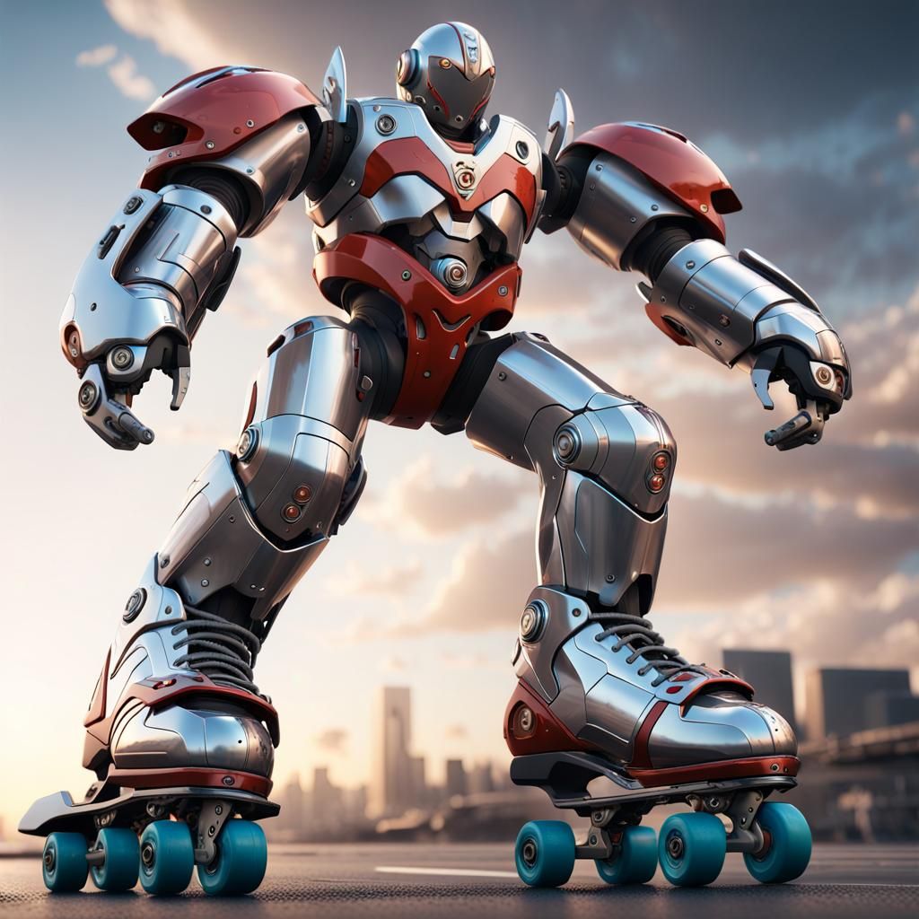 Ultraman Blazar's Earth Garon on Roller Skates