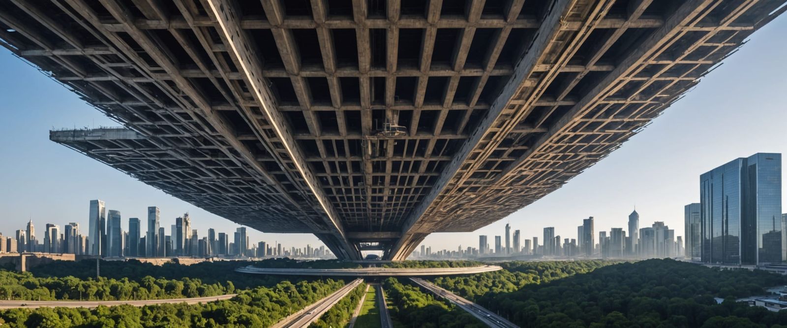 Mysterious Gravity-Defying Urban Megastructure