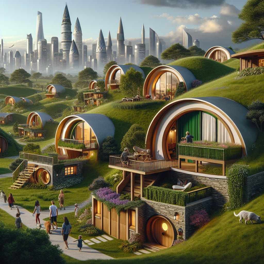 Hobbit Homes Meet Modern City Life