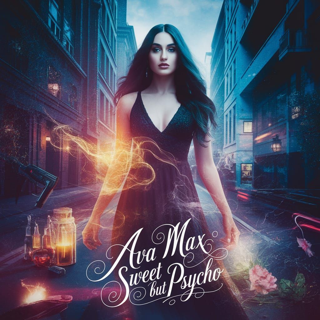 Ava Max in Enchanted Double Exposure Portrait