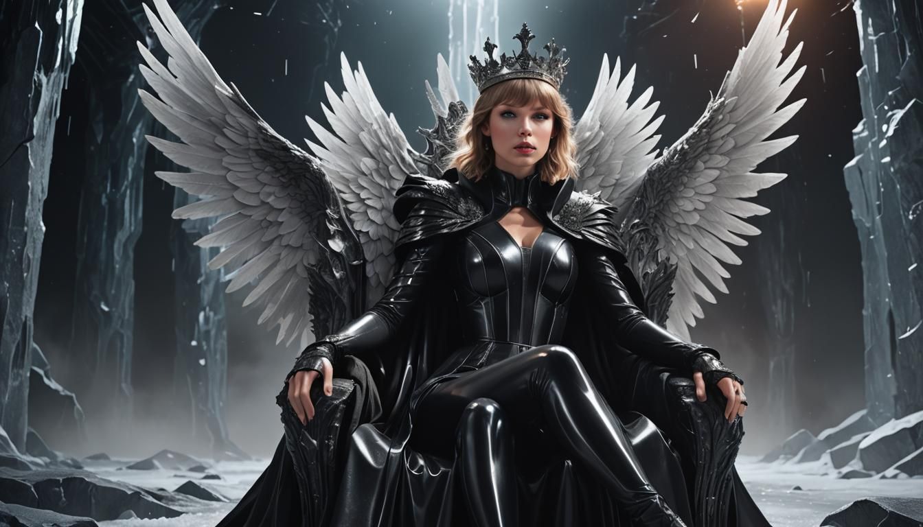 Black Angel Queen of Antarctica in 3D Game Art