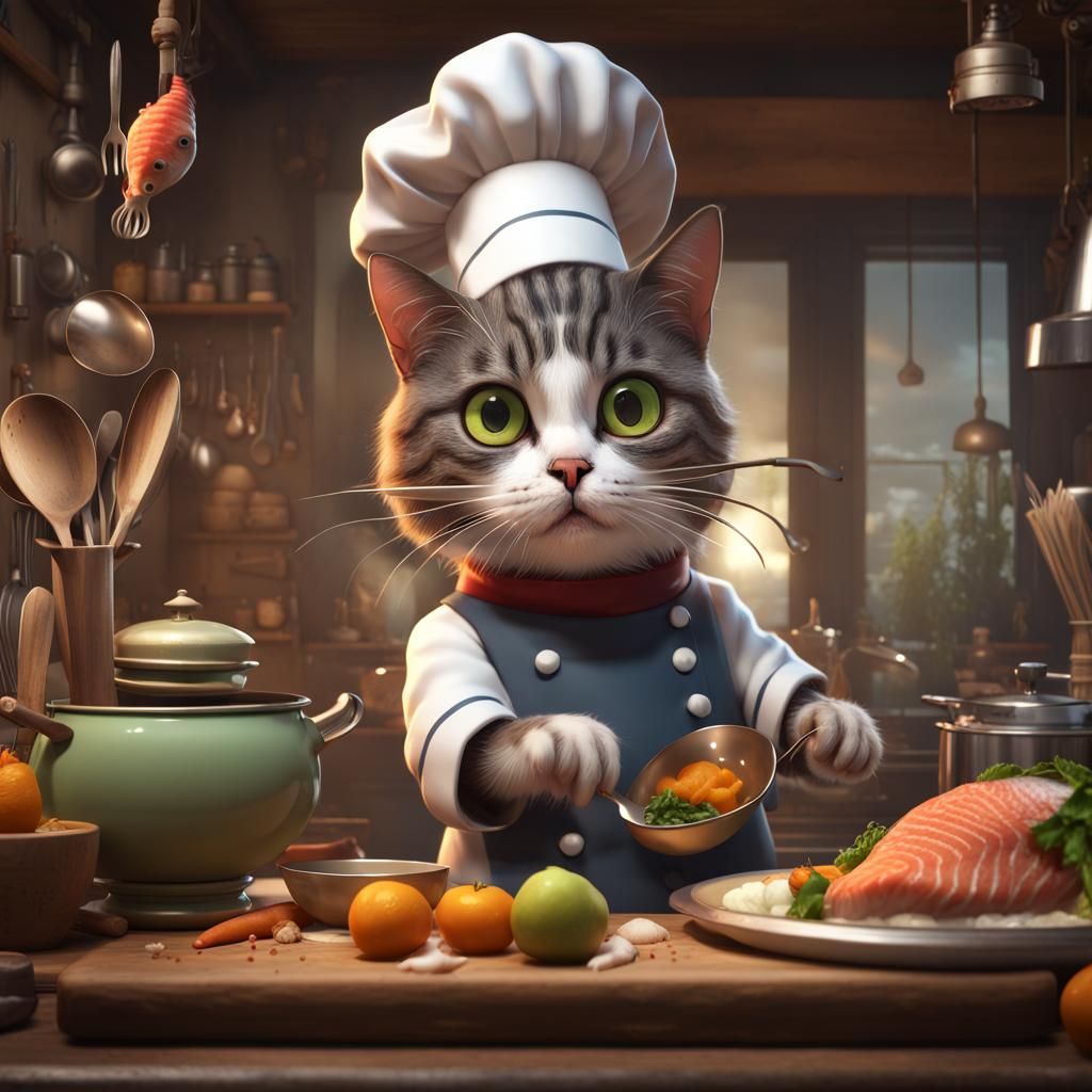 Cat Chef's Delightful Kitchen Concoction