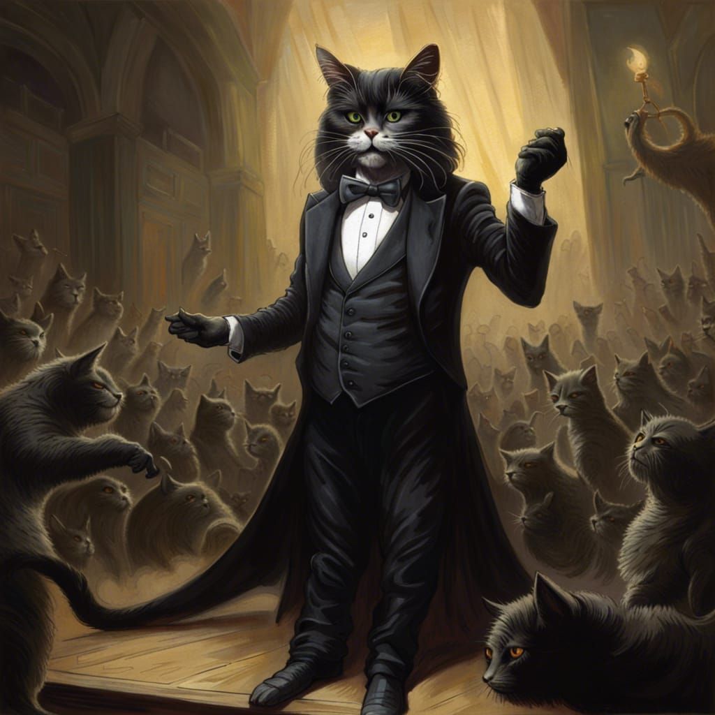 Ozzy Osbourne as Tuxedo Cat in Concert, Gothic Horror