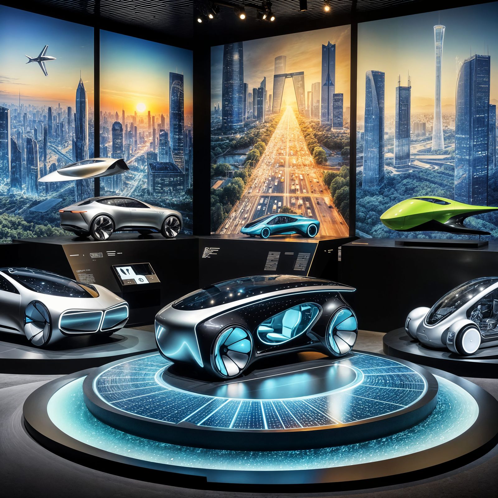 Futuristic Concept Cars Showcase Advanced Technology