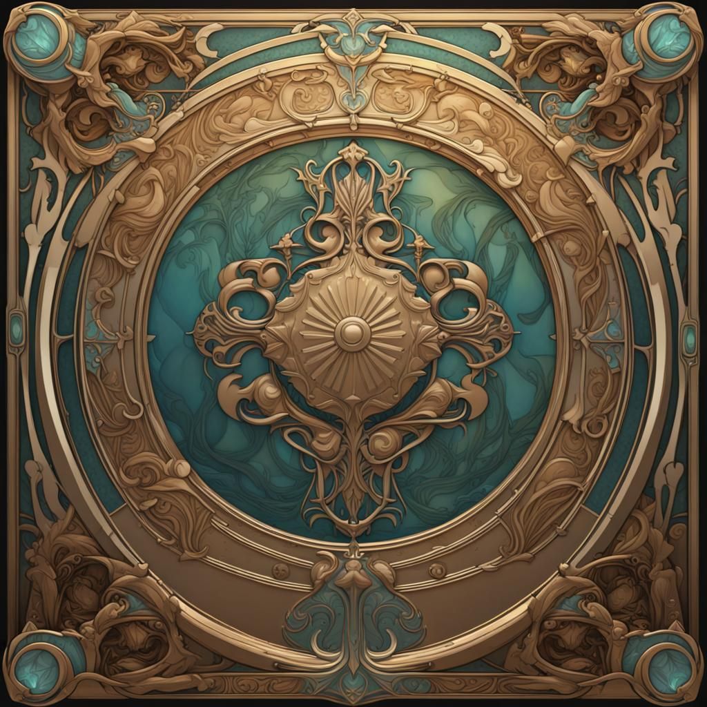 Art Nouveau Plaque with PaulyMorphic Name