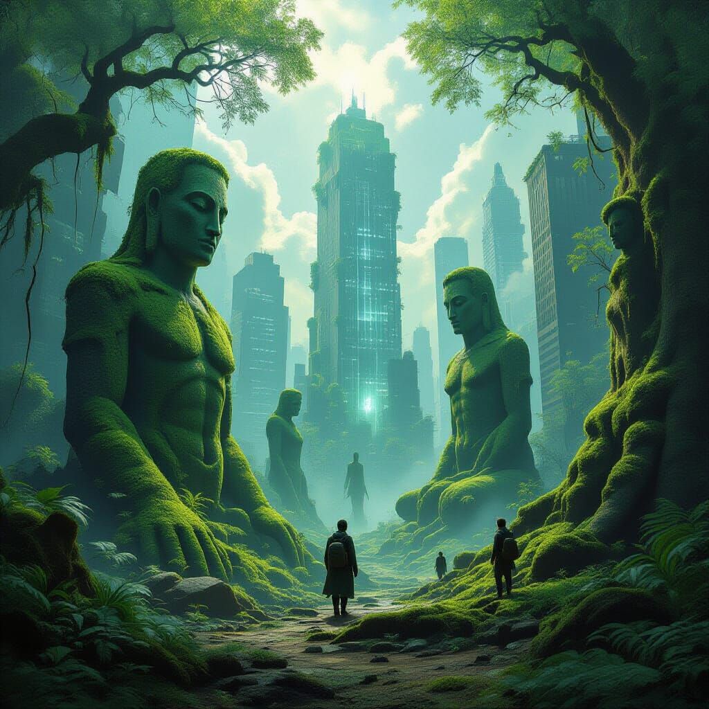 Alien Archeologists Discover Overgrown Earth Ruins