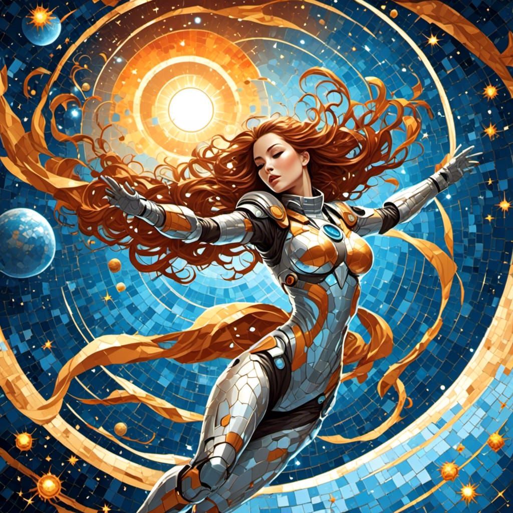 Astronaut in Time-Space Vortex