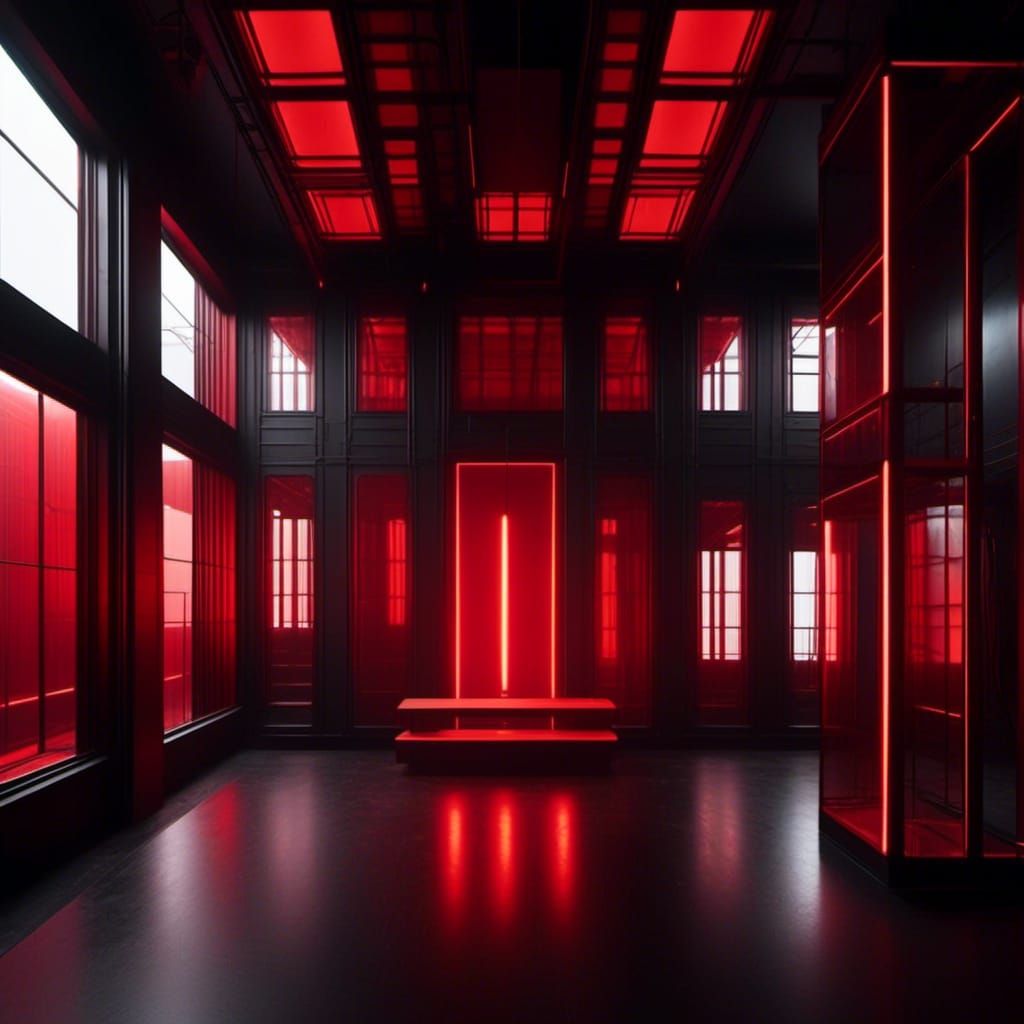 Sith Architecture with Red Lighting