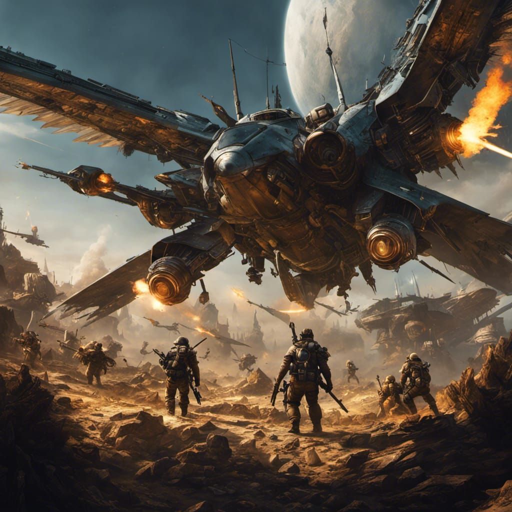 Atomic Collision: Dark Fantasy Concept Art in 8K