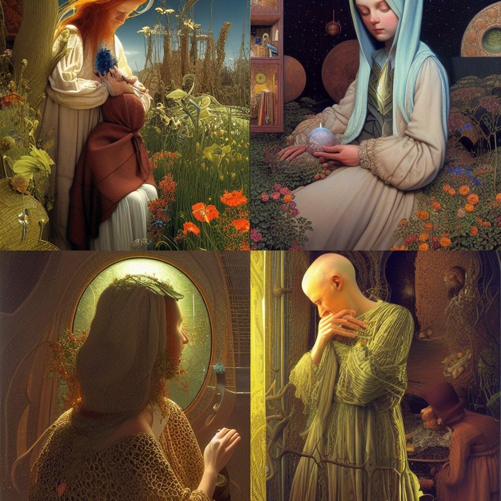 Whimsical Fantasy Scene in Detailed Style