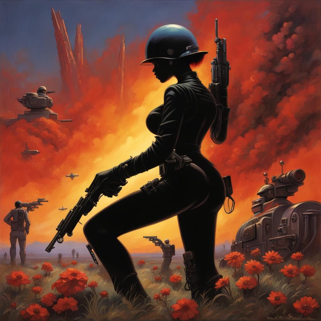 Steampunk Space Cadet on Alien World