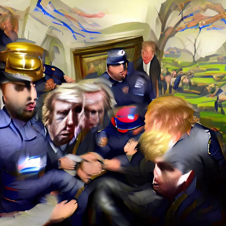 Fictional Depiction: Arrest of a Political Figure