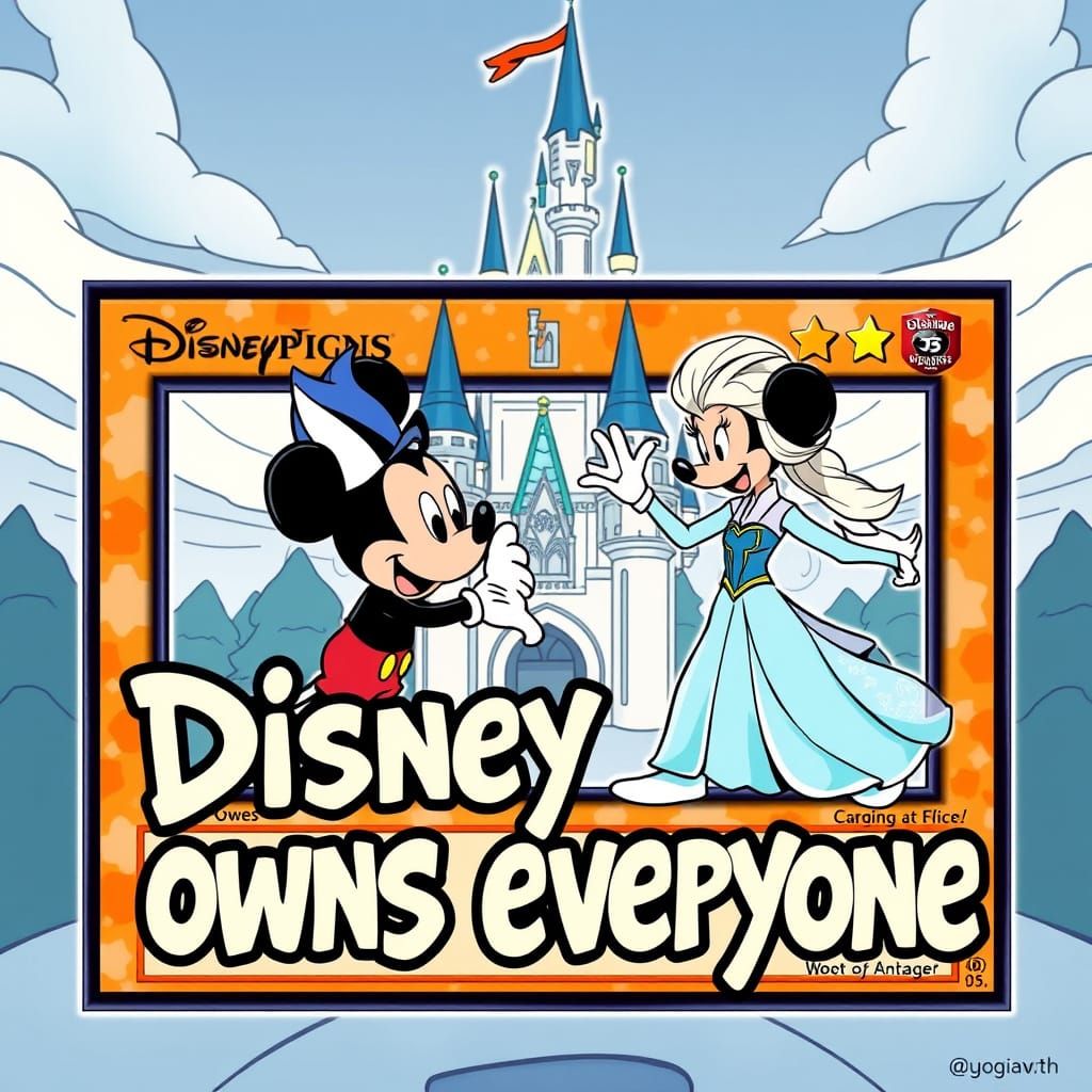 Disney Characters Duel on Yu-Gi-Oh Card