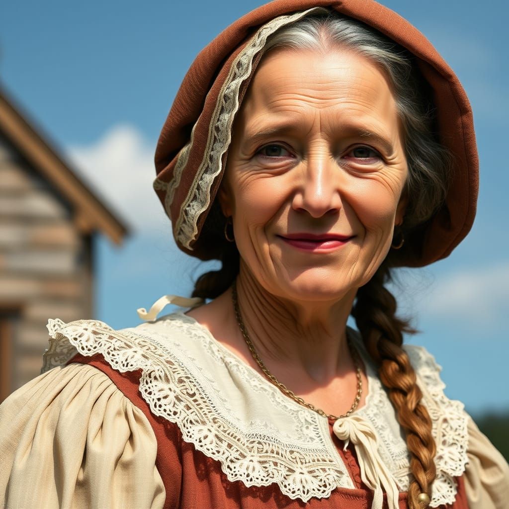 1777 Portrait of Susanna Allen in American Style