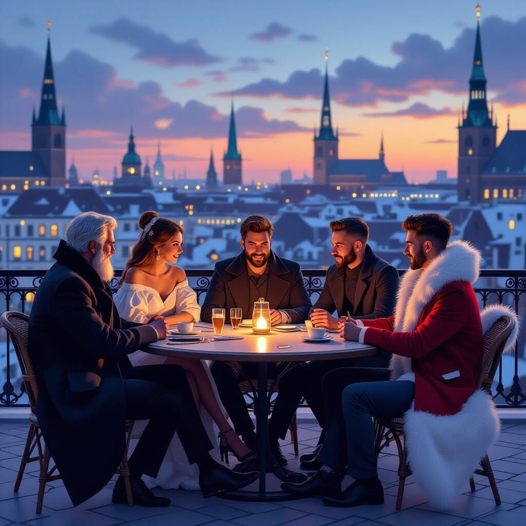 Magical Realism Illustration: Cities Meeting