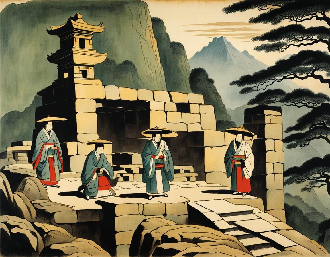 Japanese Scholars Visit Machu Picchu: Edo Period Art
