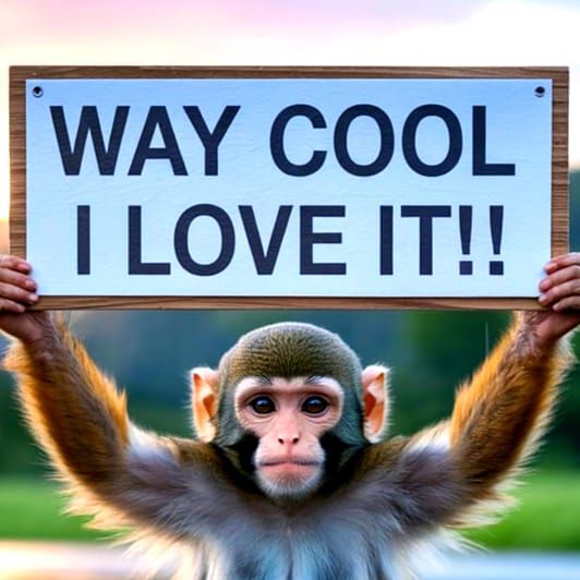 Monkey - WAY COOL I LOVE IT!