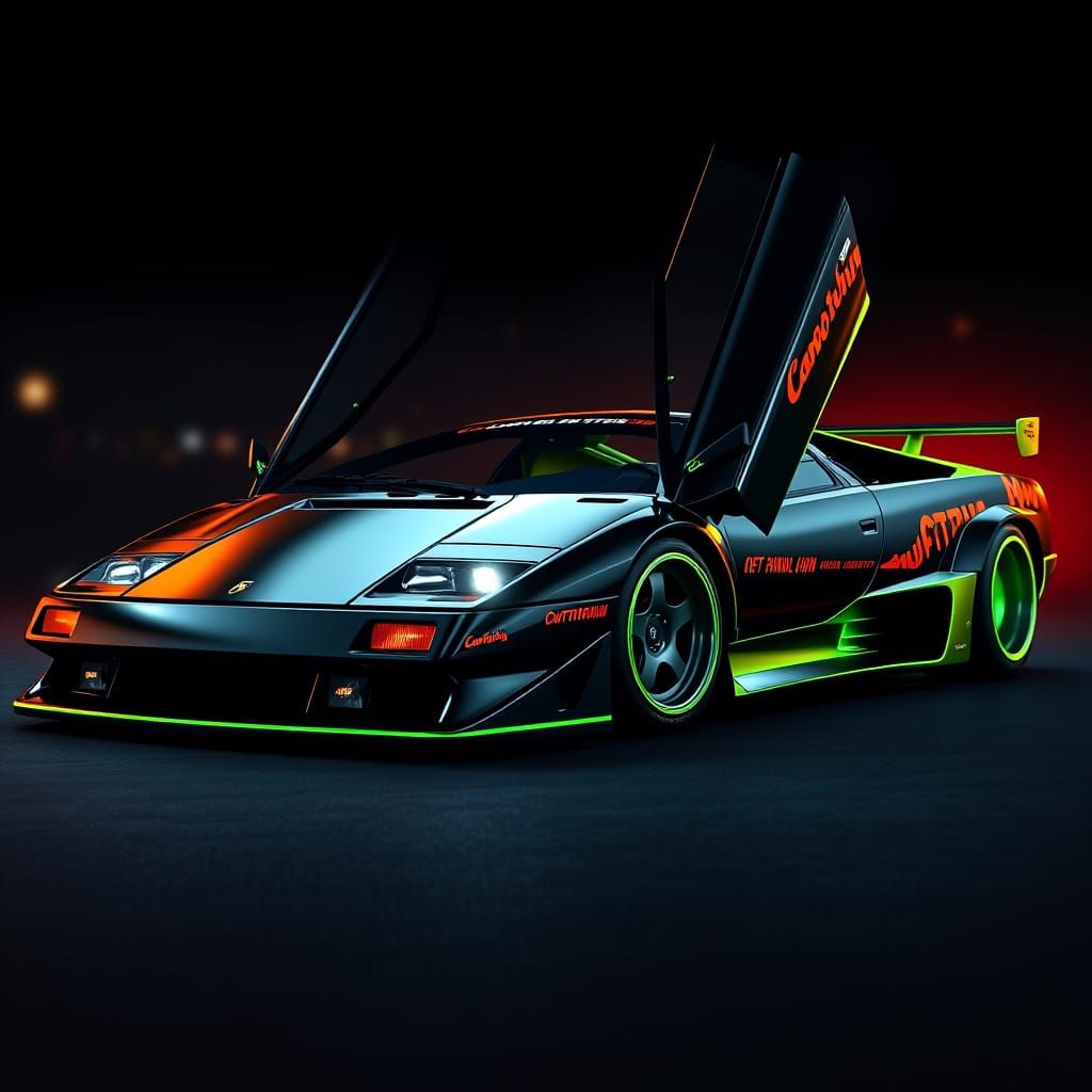 Lamborghini Diablo Liberty Walk Futuristic Masterpiece