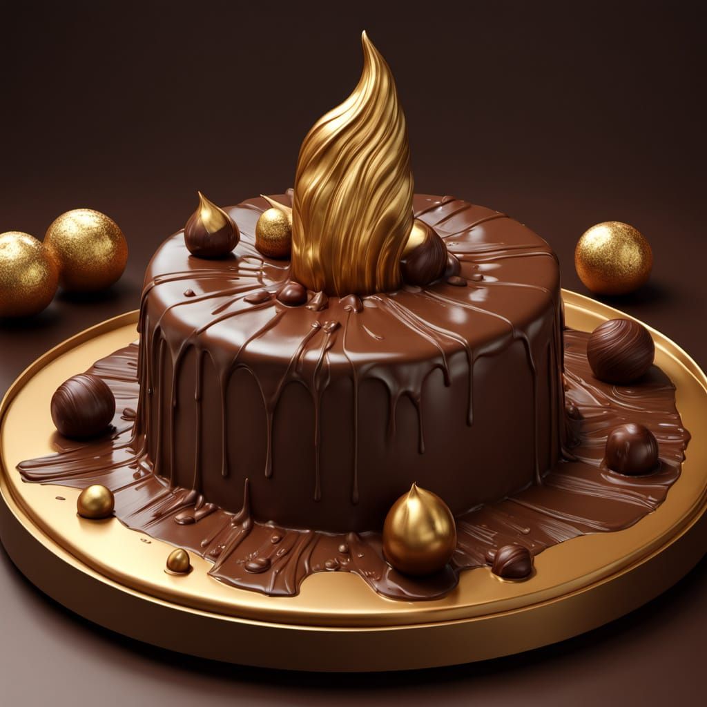 Chocolate Kingdom: Hyper-Realistic Digital Art