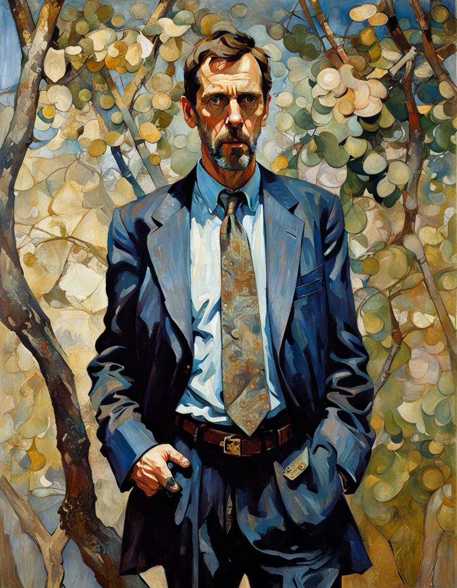 Portrait in Style of a Symbolist Master