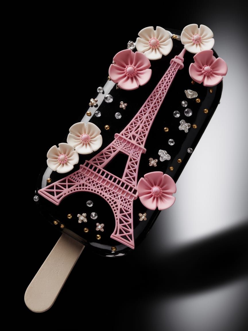 Elegant Parisian Dessert in Modern Style