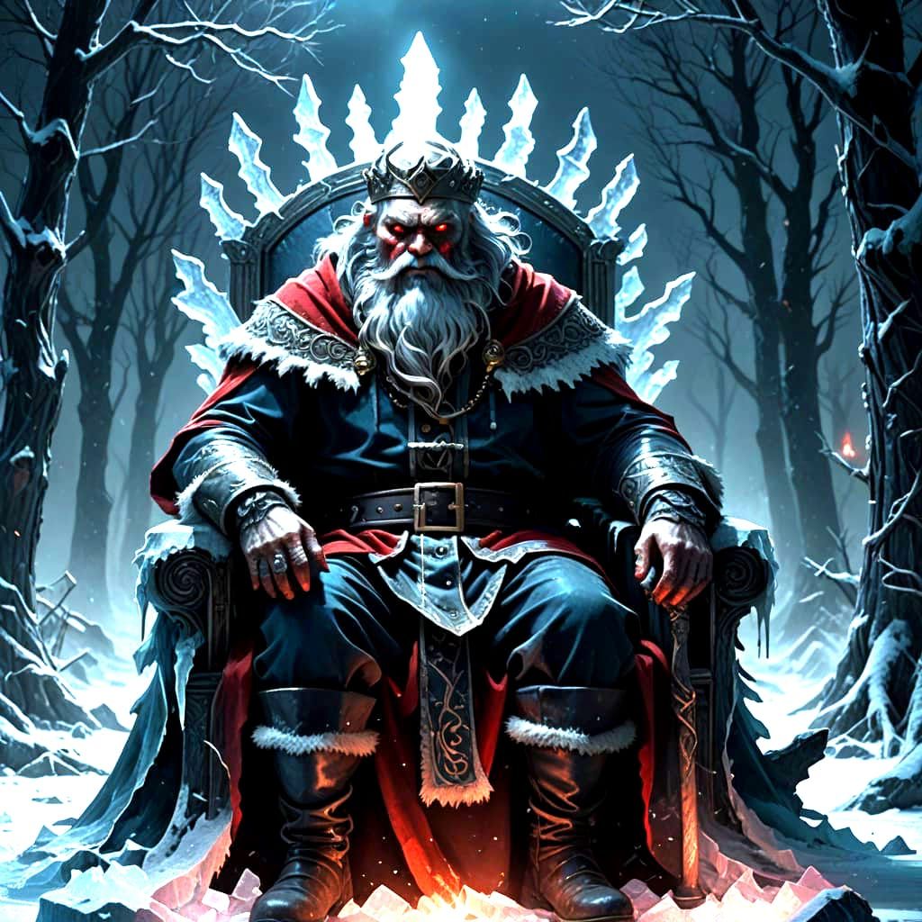 Christmas in the deep bad Santa