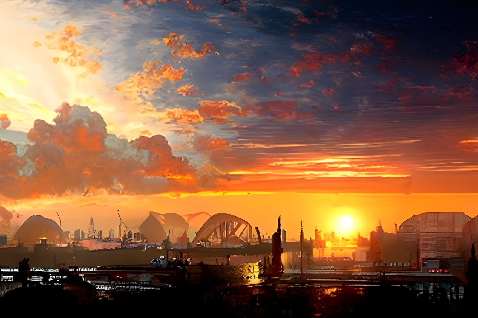 Sunrise Over River Clyde: Bierstadt-Inspired Landscape