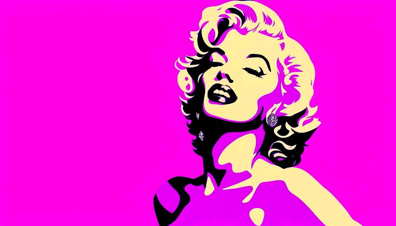 Marilyn Monroe in Purple Latex