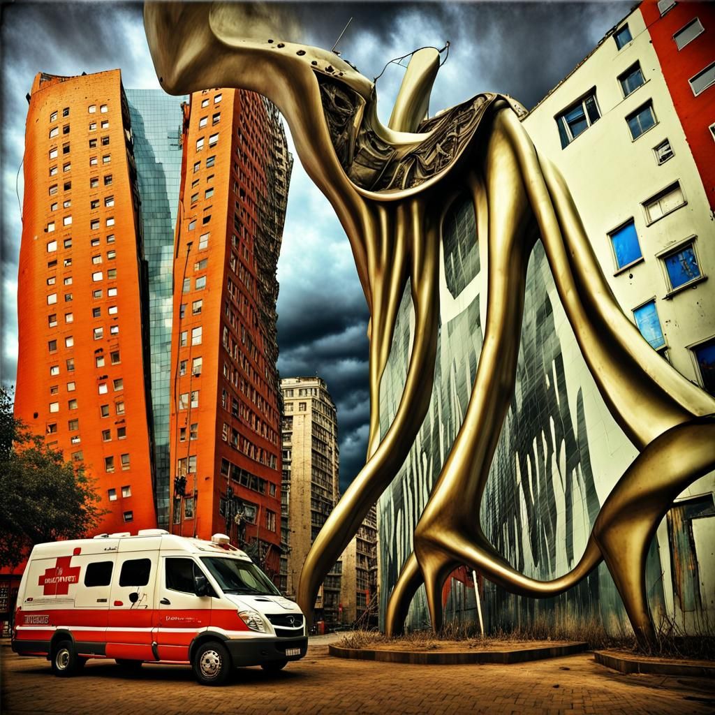 neighborhood art in a sad city