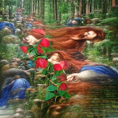 Forest of Dreaming Maidens AI Image