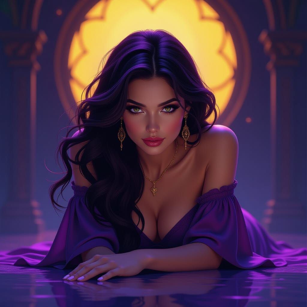 cute woman leaning over