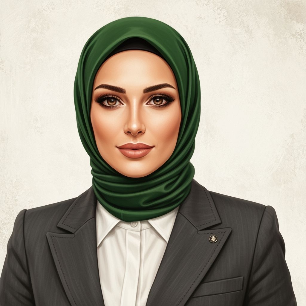 Confident Hijabi Business Woman Portrait