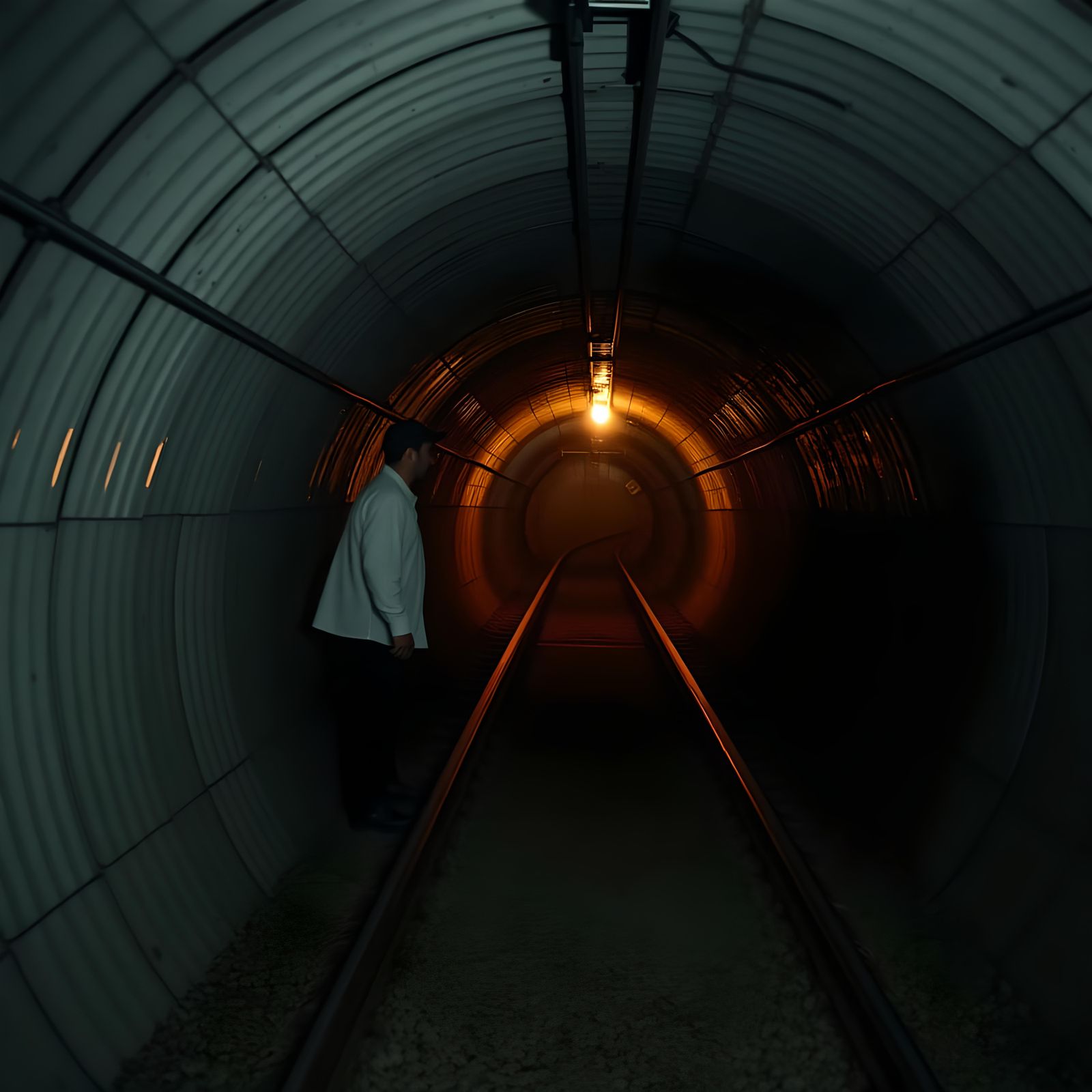 Lost Train in Tunnel: Ghostly Confinement
