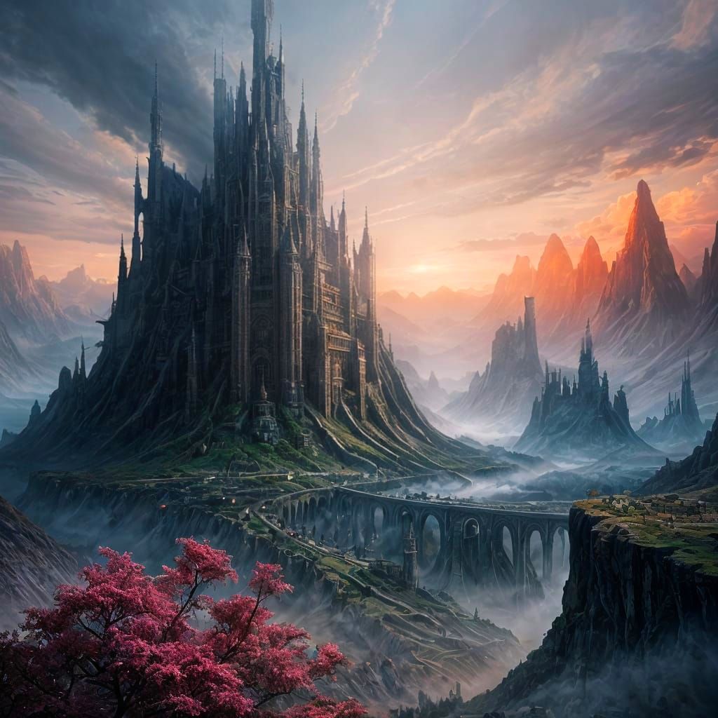 Epic Weird Landscape Digital Matte Painting